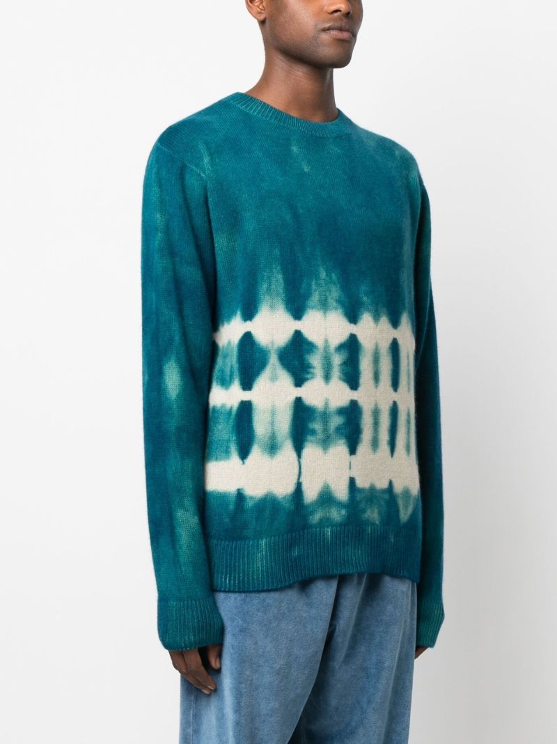 Blue Vision Dyed Cashmere Jumper