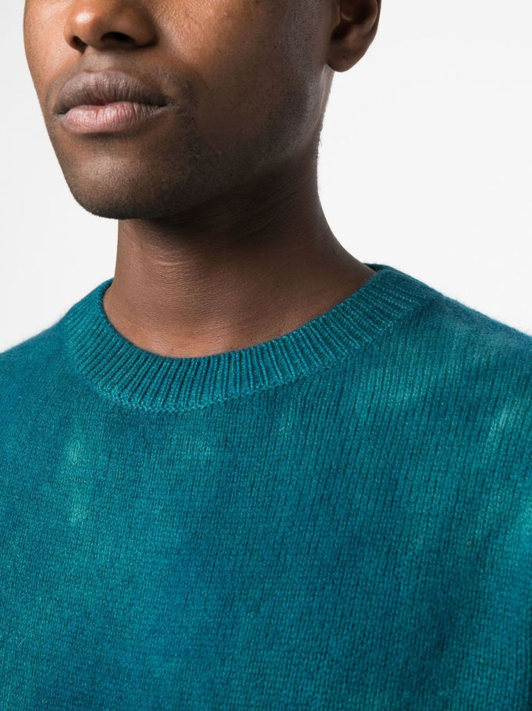 Blue Vision Dyed Cashmere Jumper