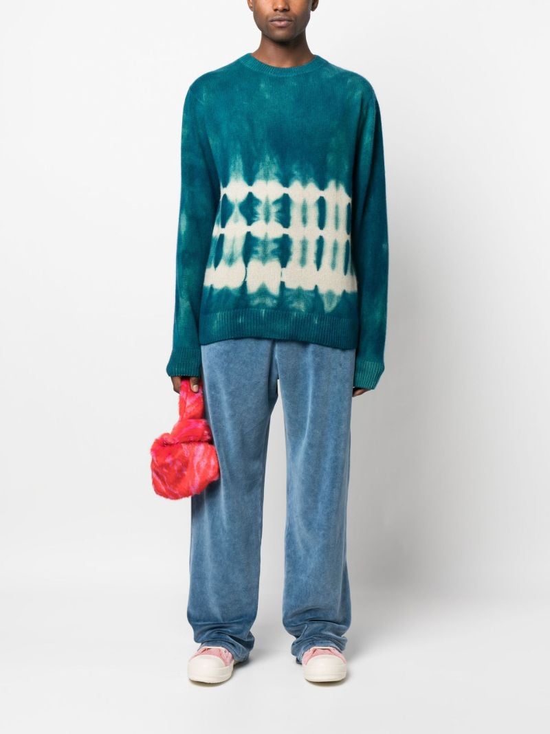 Blue Vision Dyed Cashmere Jumper