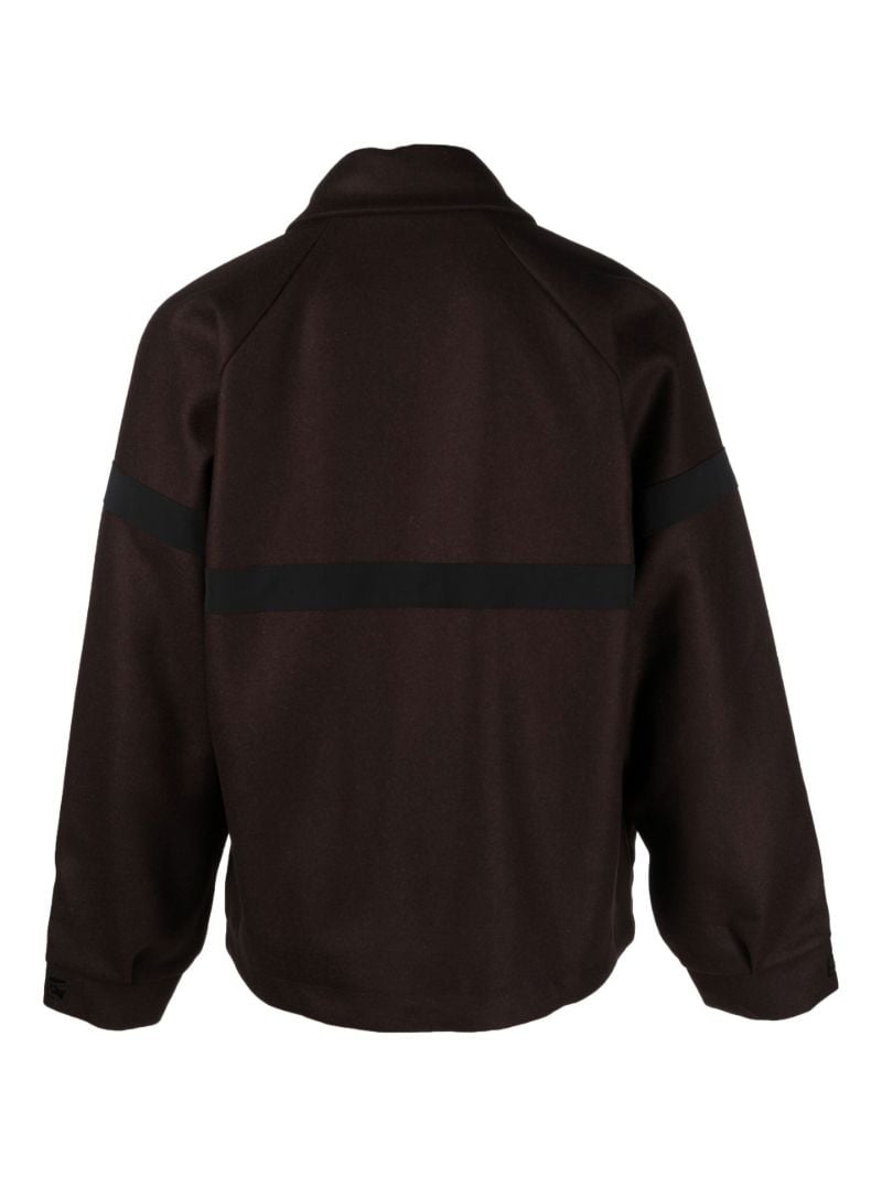 X Salomon Brown Panno Wool Jacket