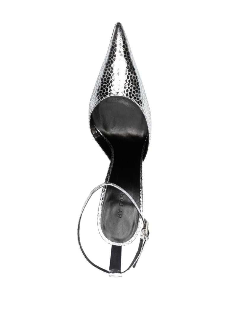 Silver Eliza 75 Leather Pumps