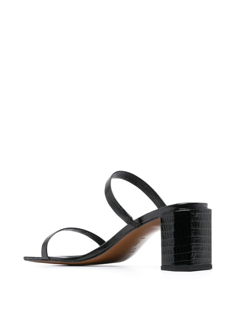 Black Tanya 60 Leather Sandals