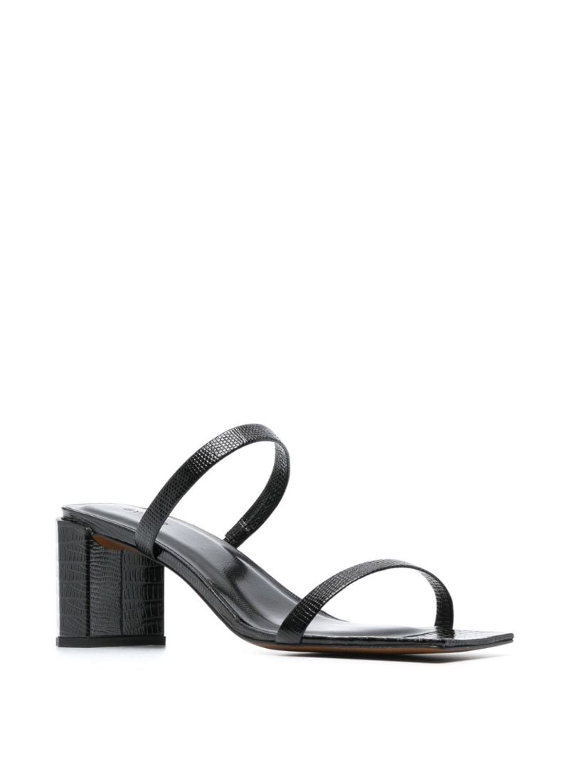 Black Tanya 60 Leather Sandals