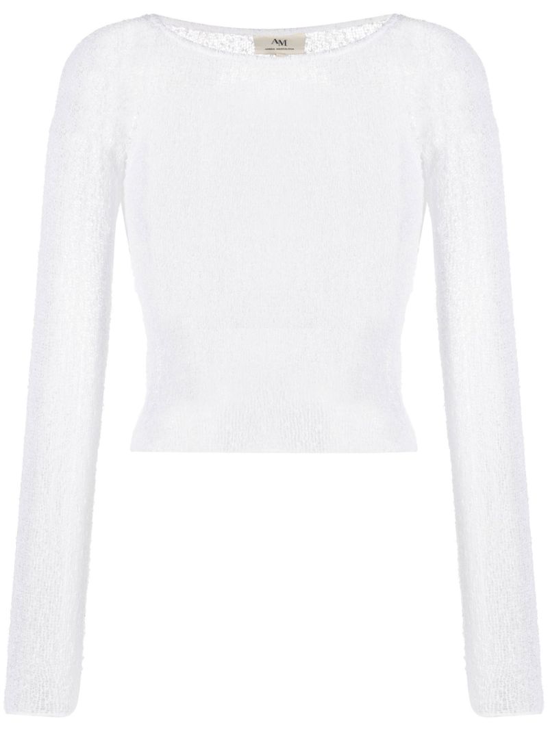 Beckie Semi-sheer Knitted Top