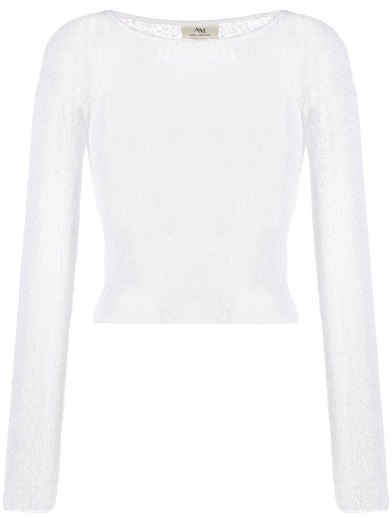 Beckie Semi-sheer Knitted Top