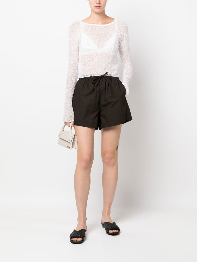 Beckie Semi-sheer Knitted Top