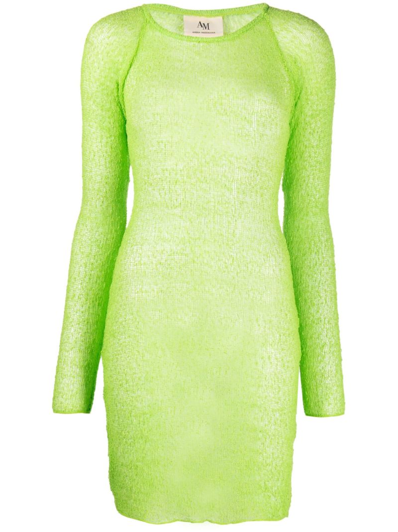 Green Andi Knitted Mini Dress