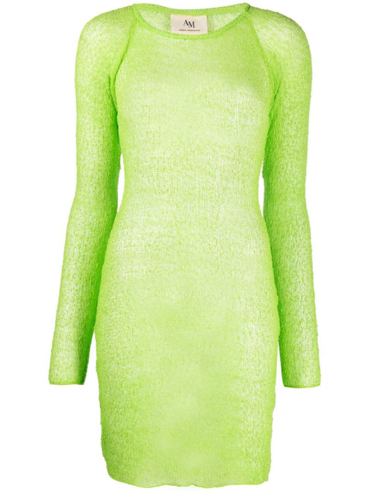 Green Andi Knitted Mini Dress