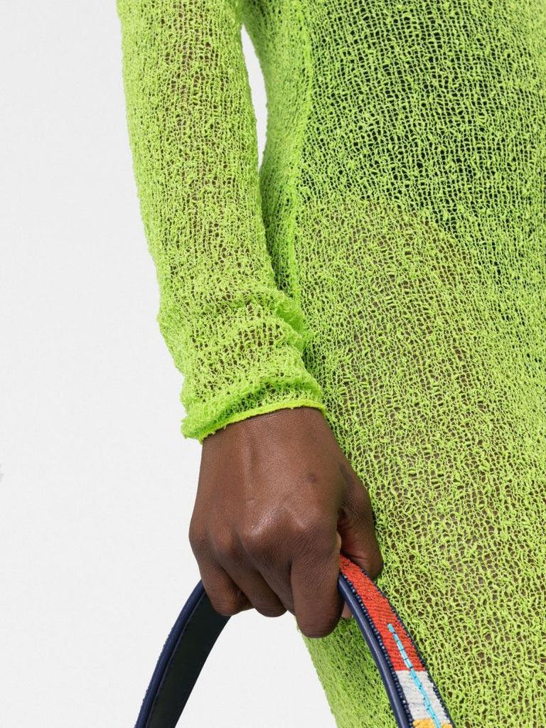 Green Andi Knitted Mini Dress