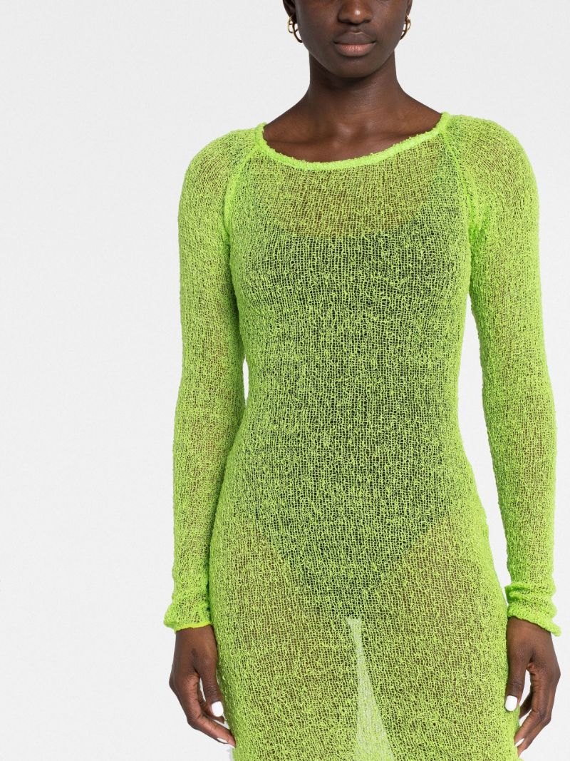 Green Andi Knitted Mini Dress