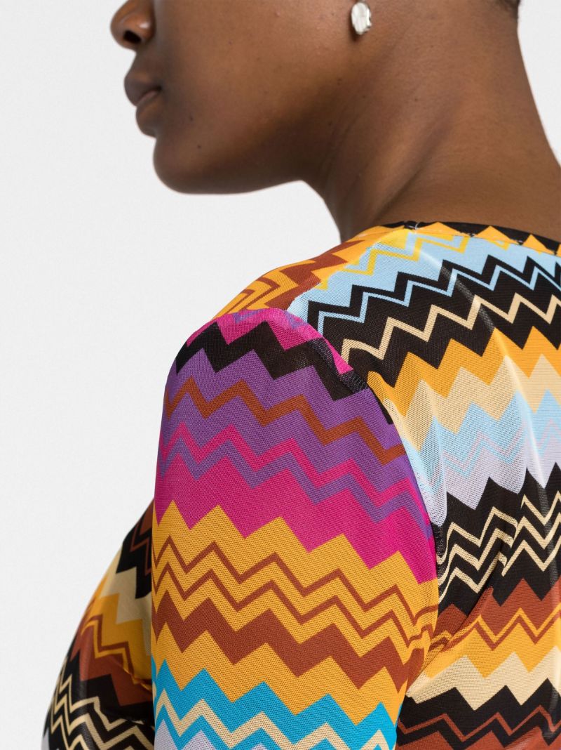 Yellow Zigzag Beach Dress