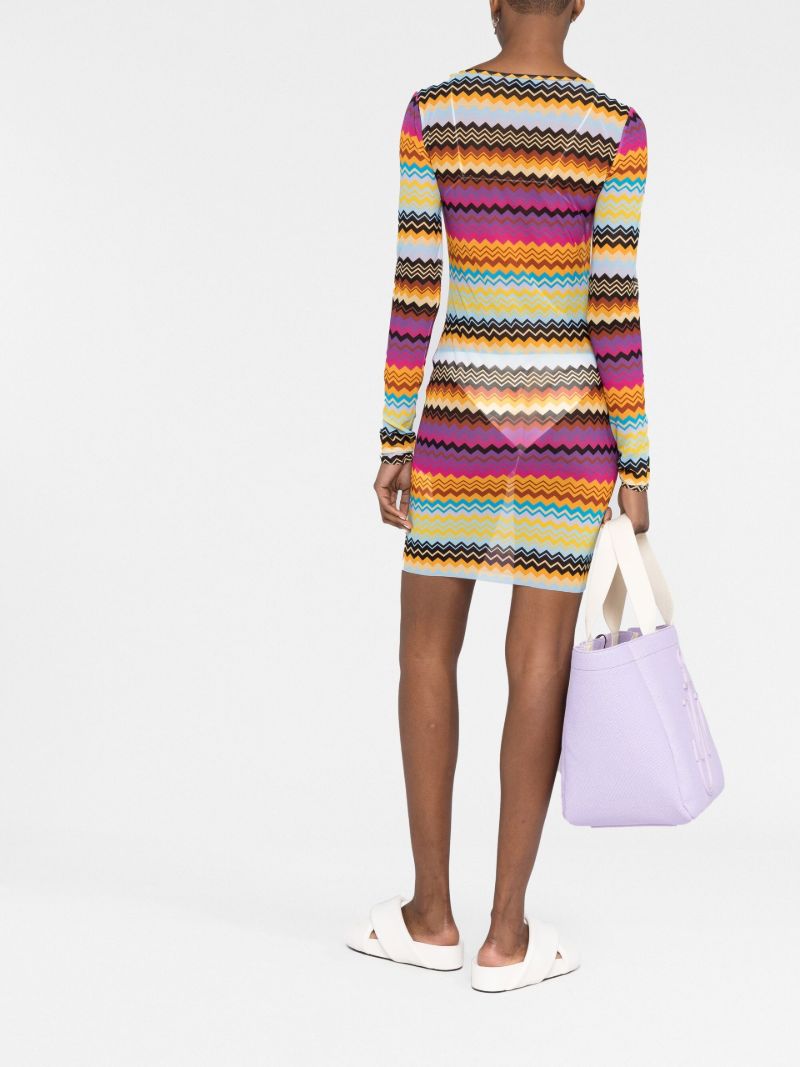 Yellow Zigzag Beach Dress