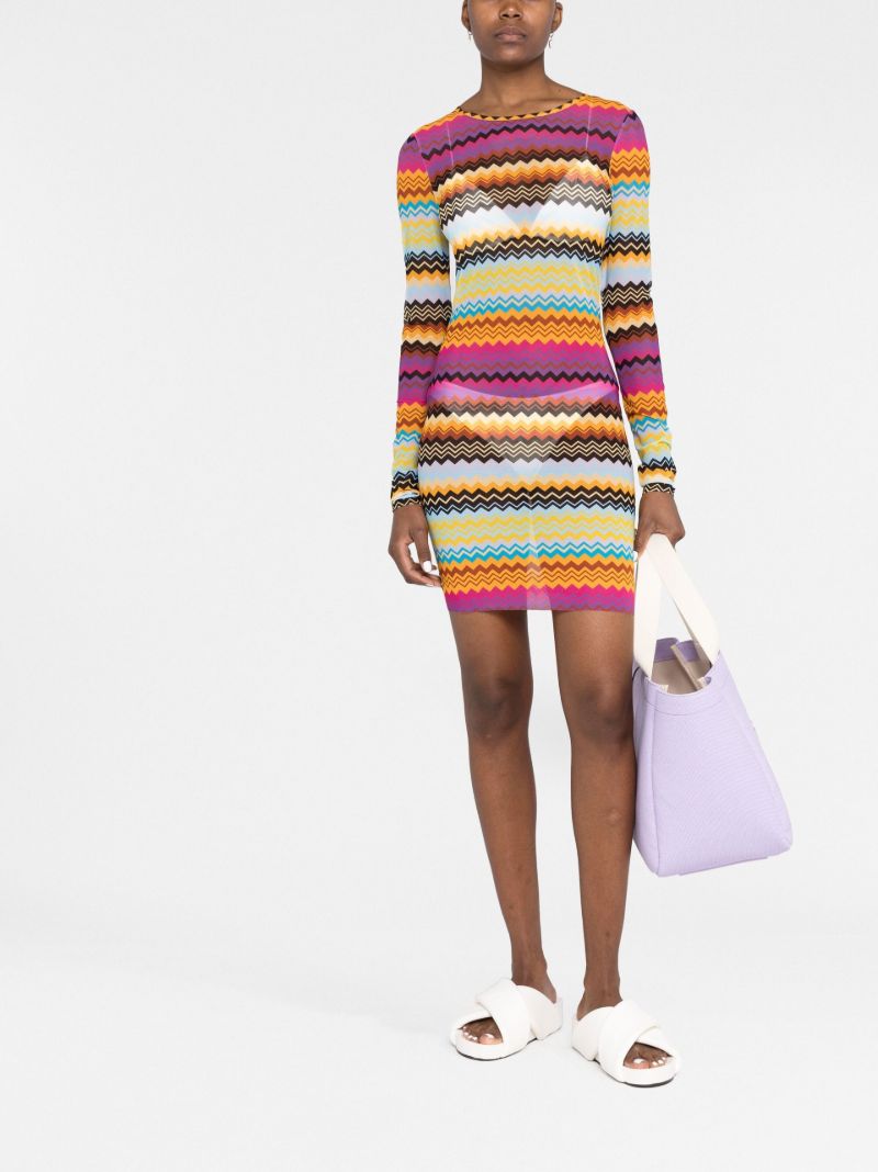 Yellow Zigzag Beach Dress