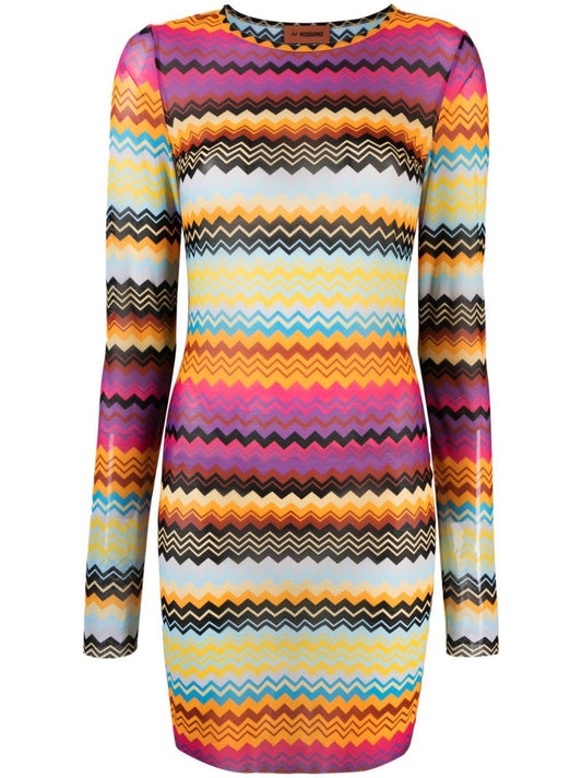 Yellow Zigzag Beach Dress