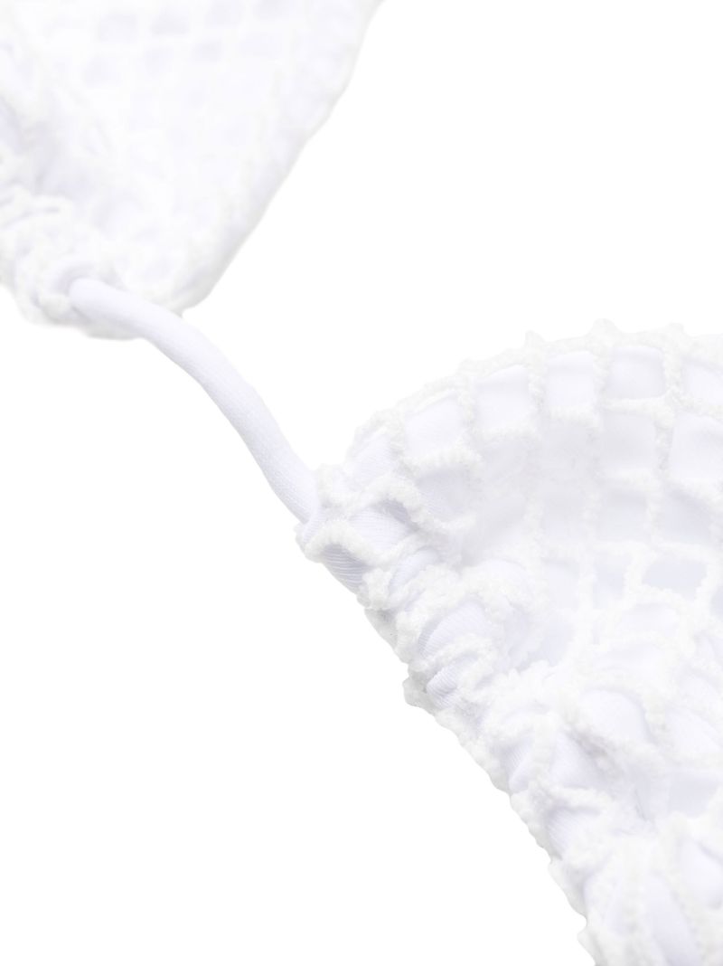 White Lena Triangle Bikini Top