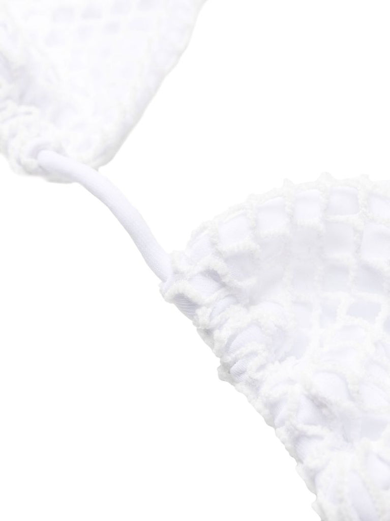 White Lena Triangle Bikini Top