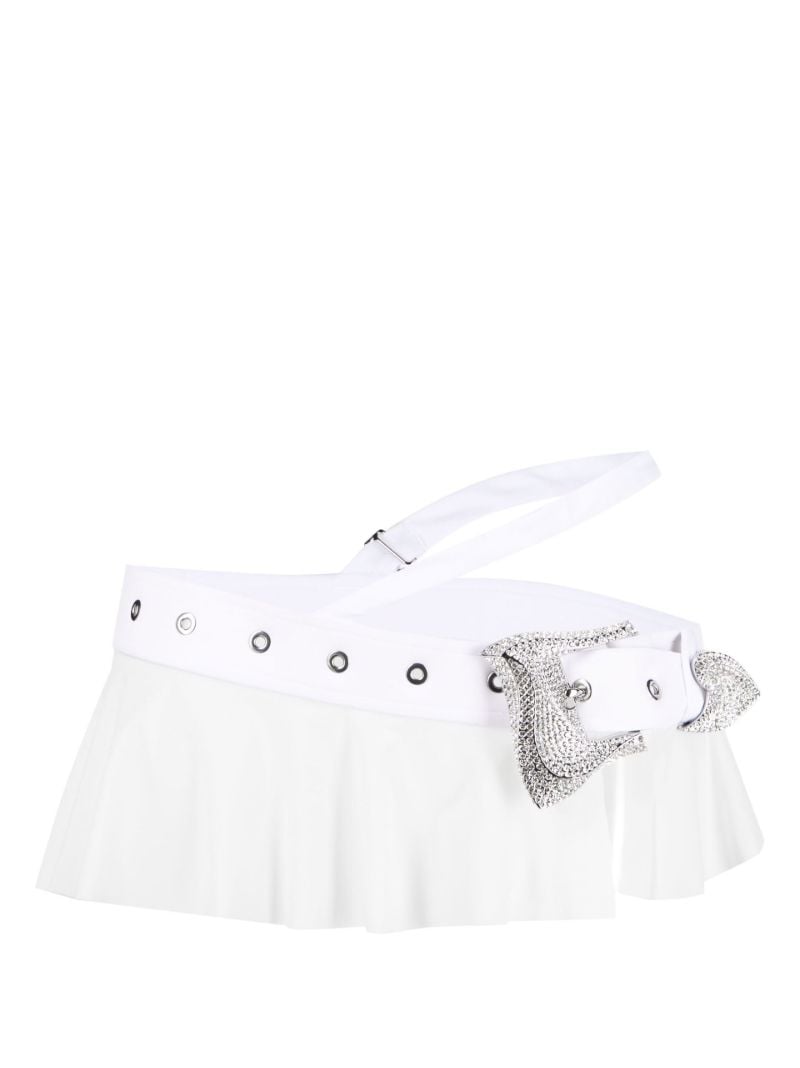 White Sheer Bikini Mini Skirt
