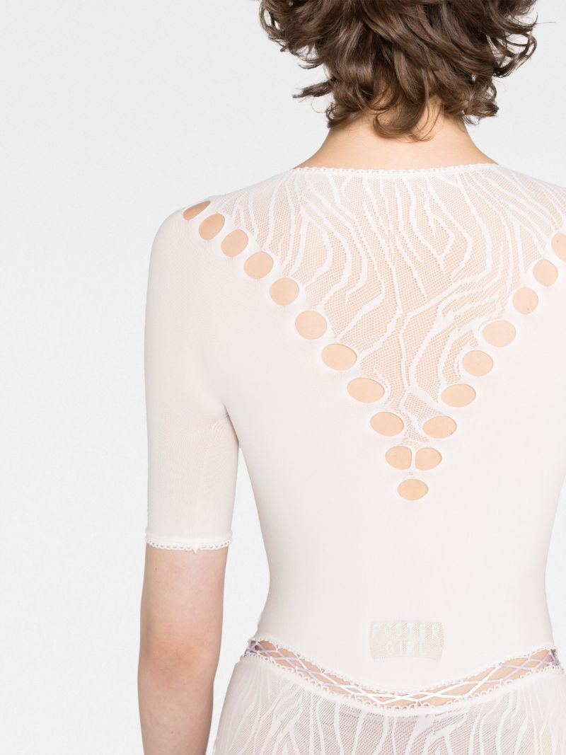 White Dolly Cut-out Mini Dress