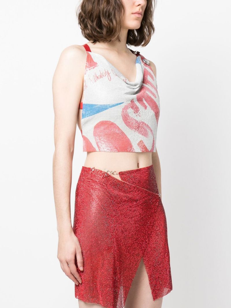 White Bambi Chain Mail Top