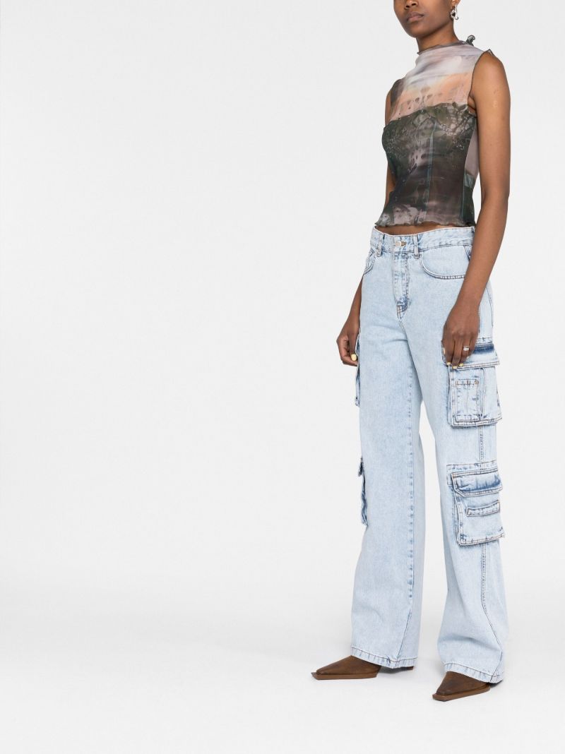 Blue Skater Cargo Jeans