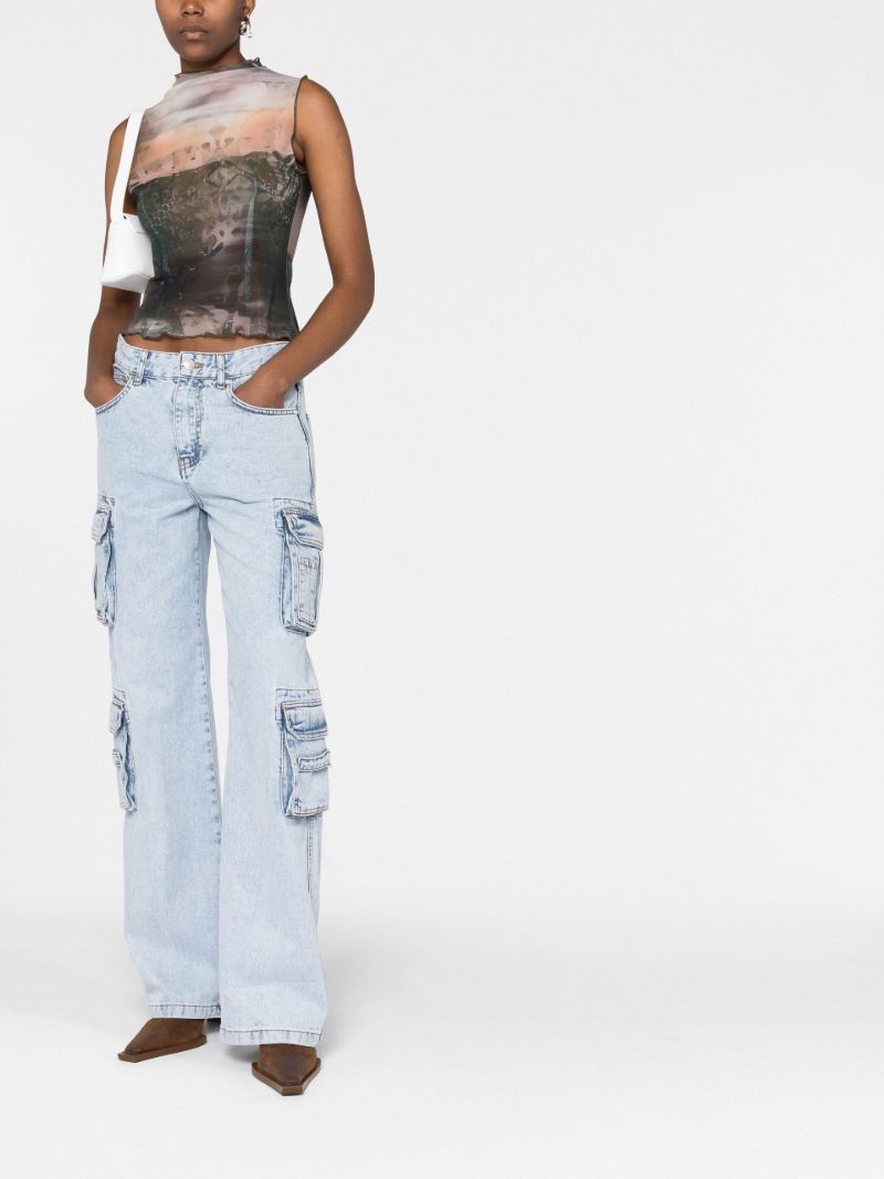 Blue Skater Cargo Jeans