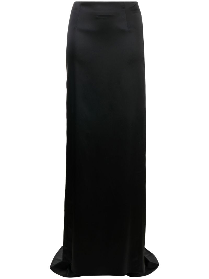 Black High Waist Maxi Skirt