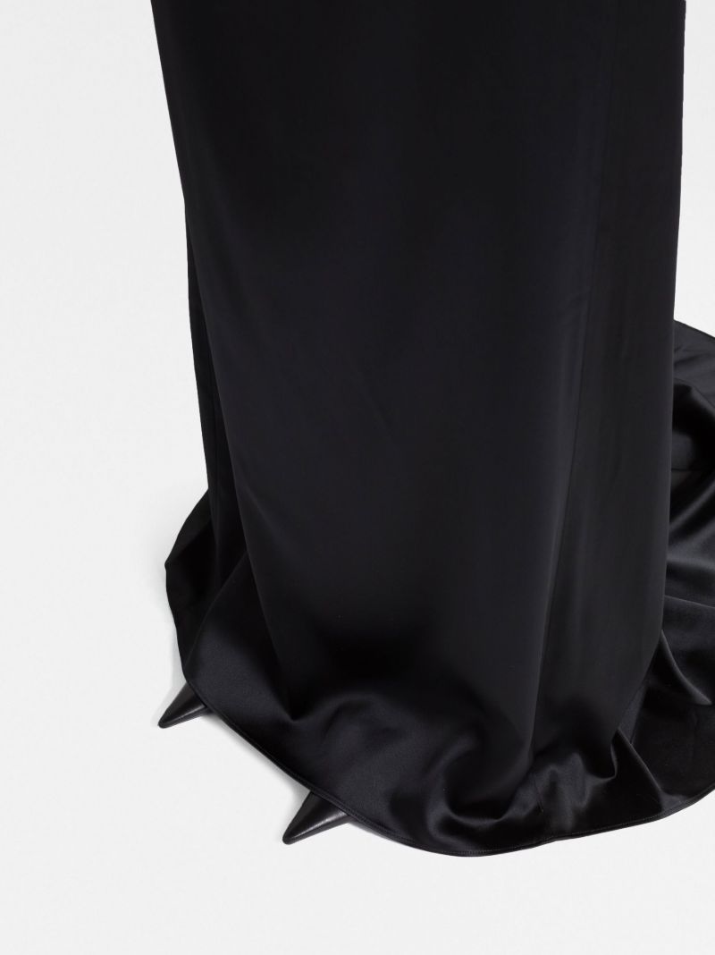 Black High Waist Maxi Skirt