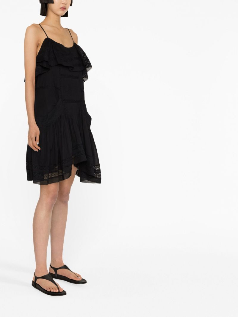 Black Moly Broderie Anglaise Mini Dress