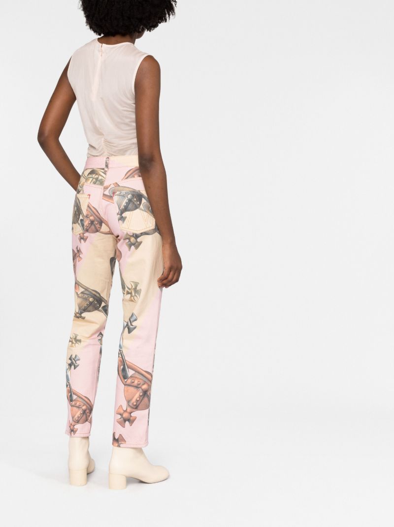 Pink Harris Orb Print Jeans