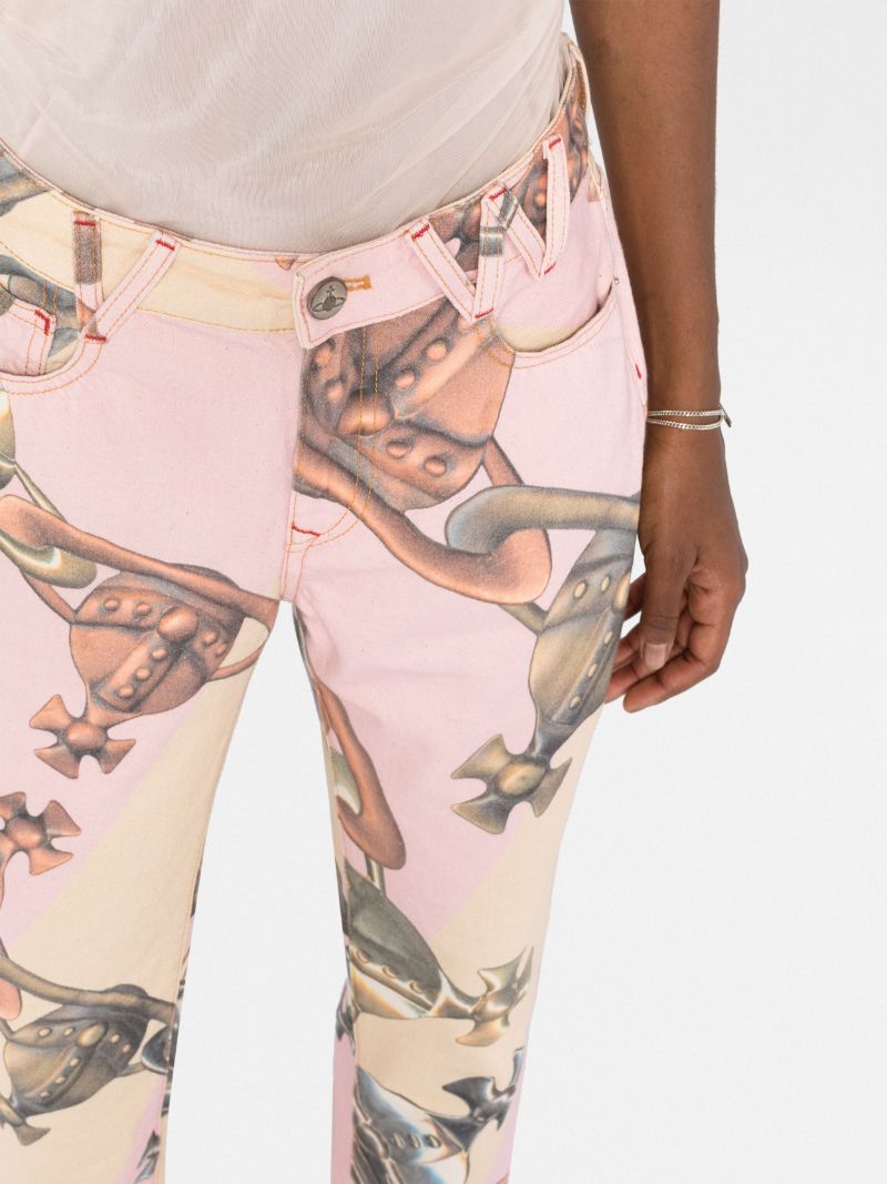 Pink Harris Orb Print Jeans