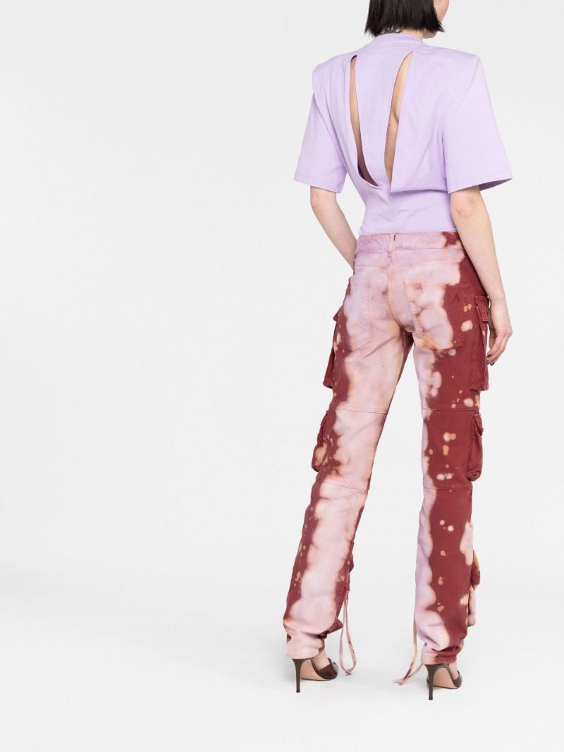 Pink Essie Tie-dye Cargo Trousers