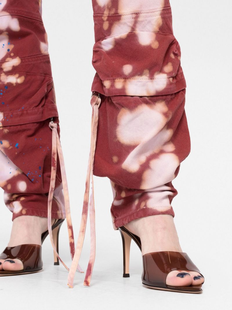 Pink Essie Tie-dye Cargo Trousers