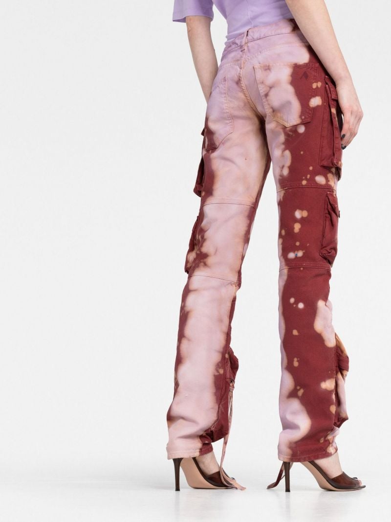 Pink Essie Tie-dye Cargo Trousers