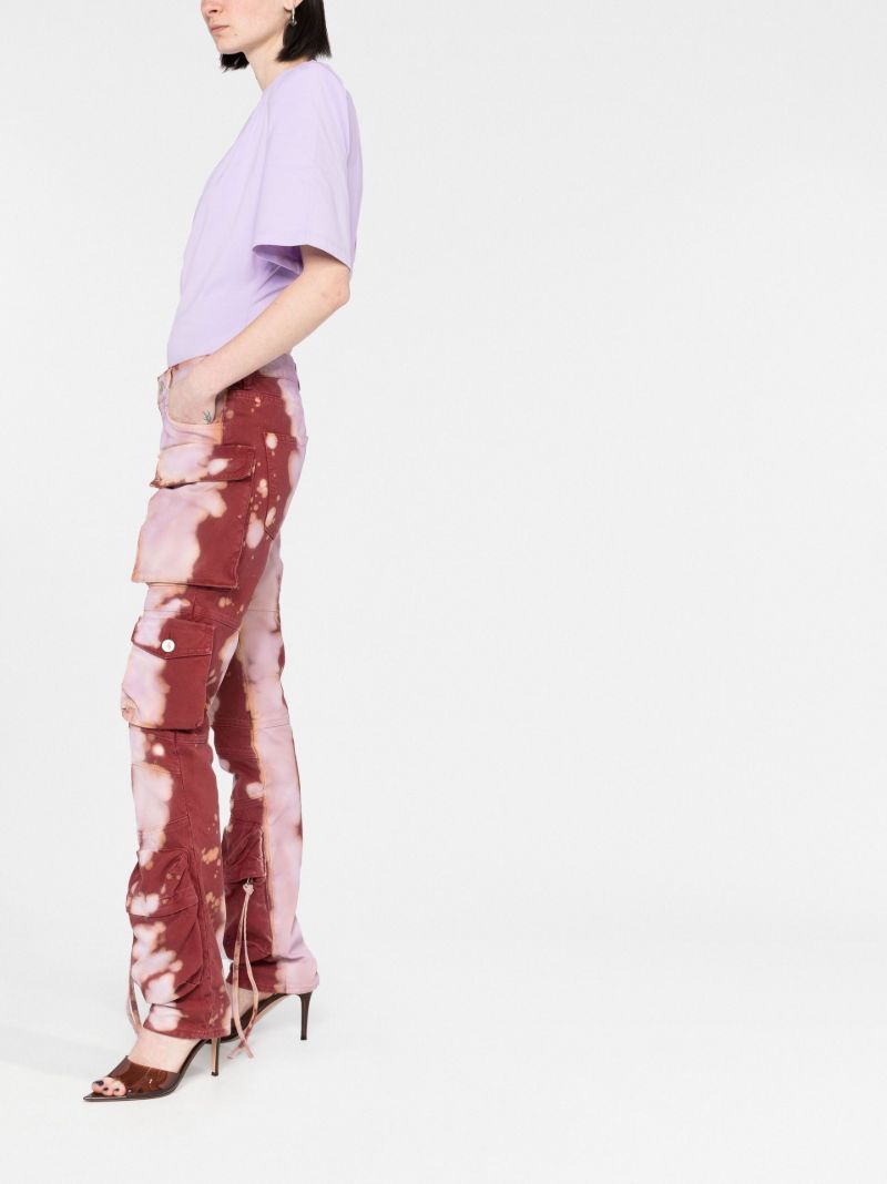 Pink Essie Tie-dye Cargo Trousers