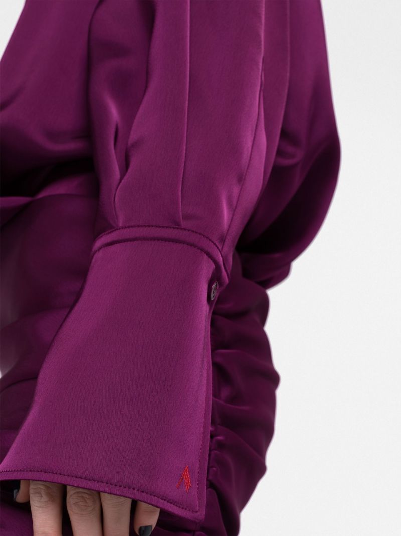 Purple Hatty Mini Shirt Dress