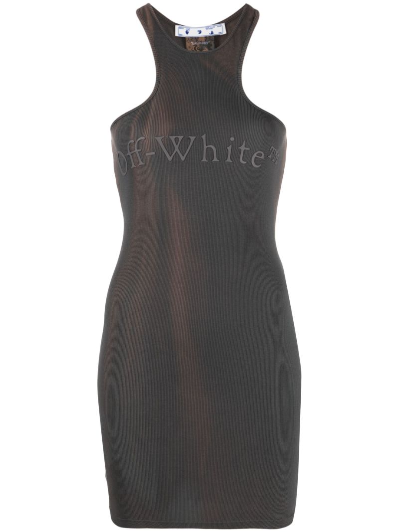 Grey Laundry Rib Rowing Tie-dye Mini Dress