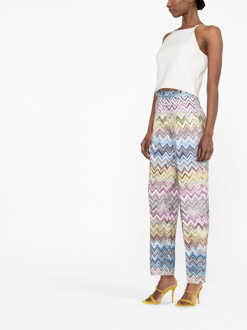 Multicolour Zig-zag Trousers