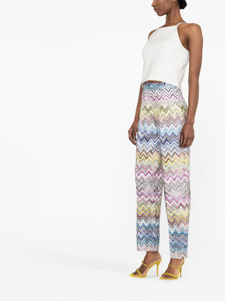 Multicolour Zig-zag Trousers