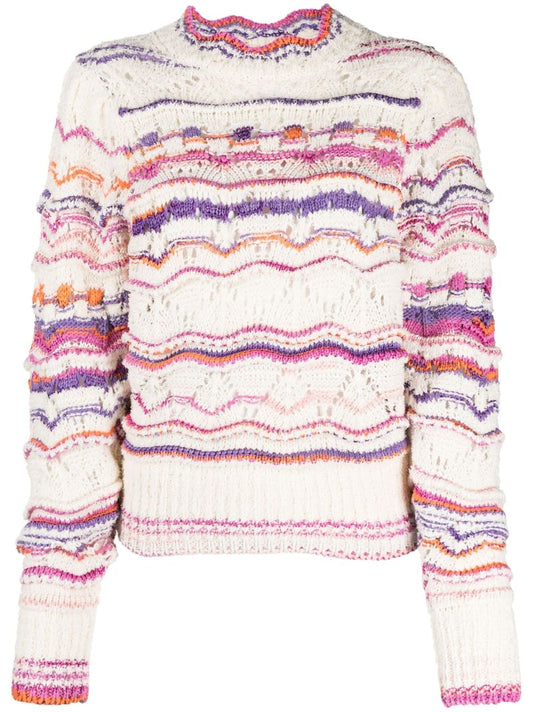 Neutral Ambre Striped Sweater
