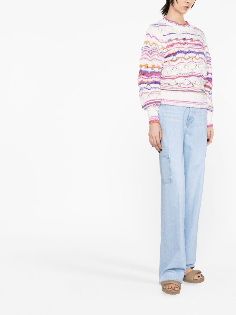 Neutral Ambre Striped Sweater