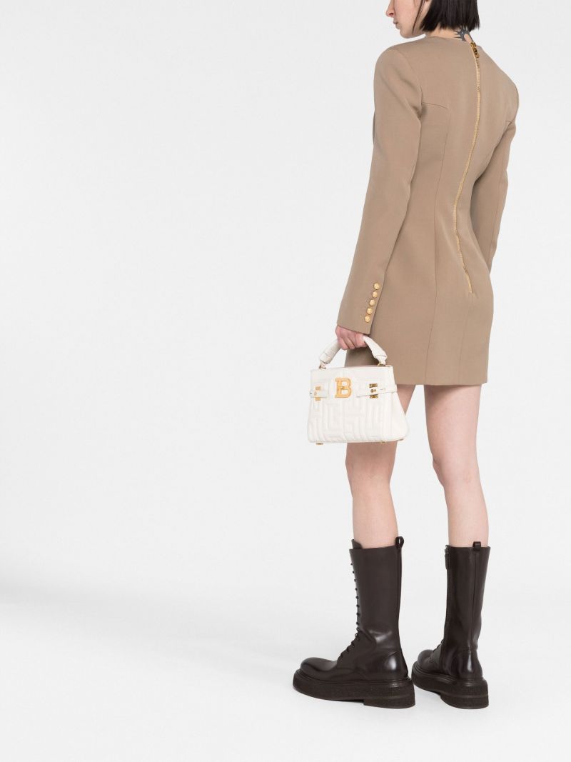 Brown Blazer Mini Dress