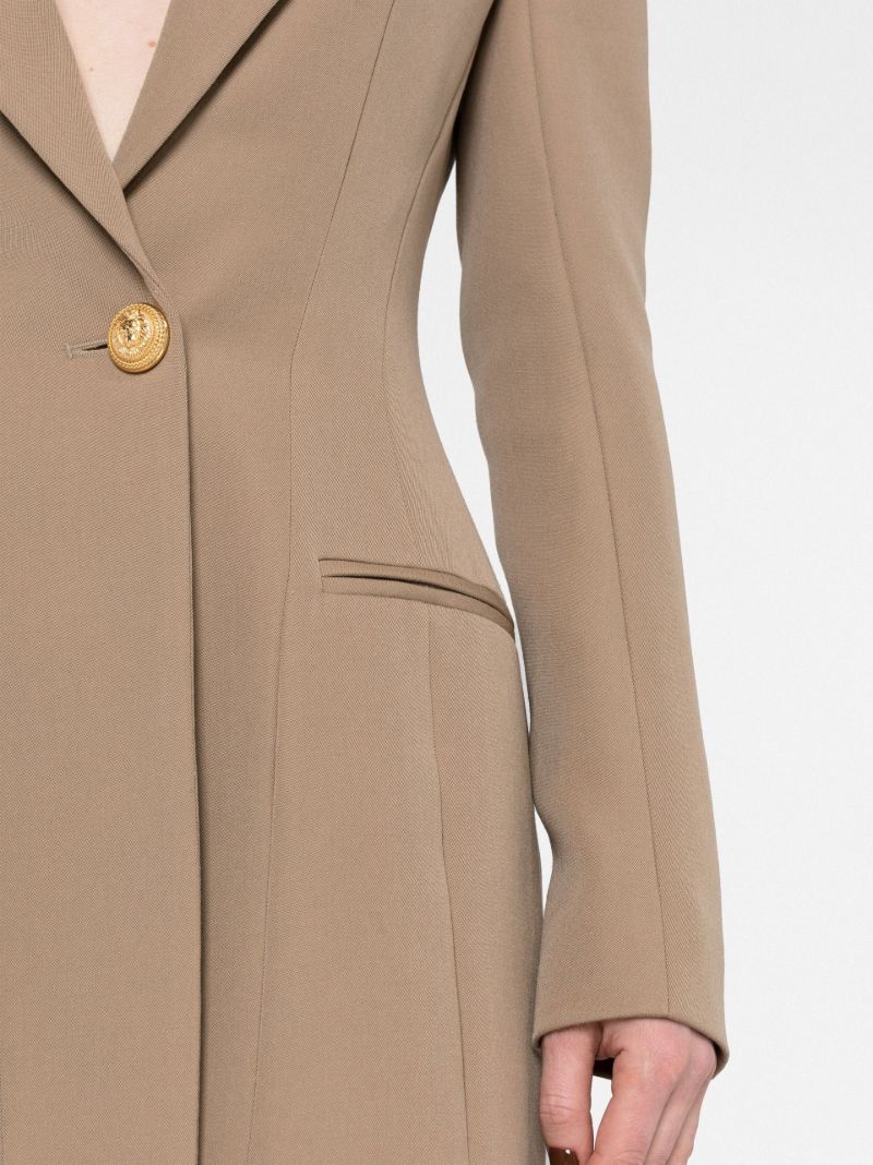 Brown Blazer Mini Dress