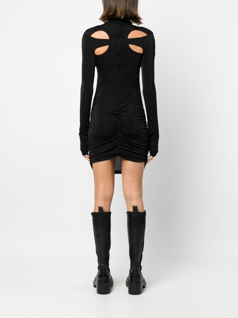 Black Butterfly Cut-out Mini Dress