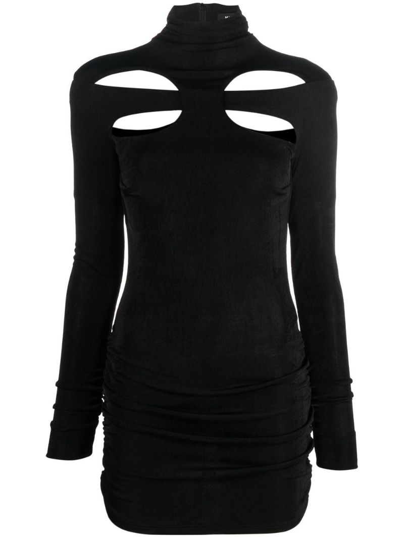 Black Butterfly Cut-out Mini Dress