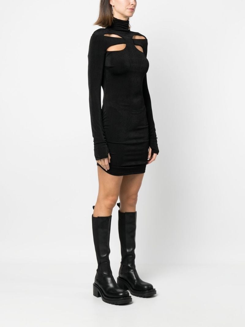 Black Butterfly Cut-out Mini Dress