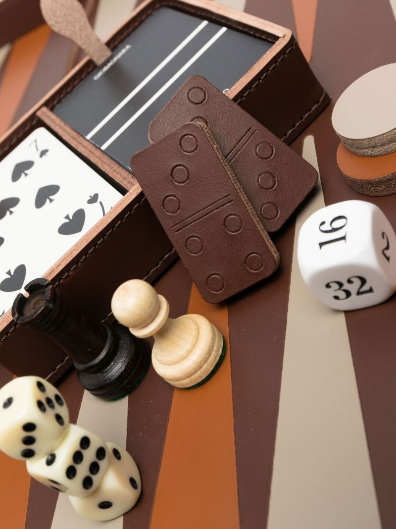 Brown Saddle-leather Sanremo Game Compendium