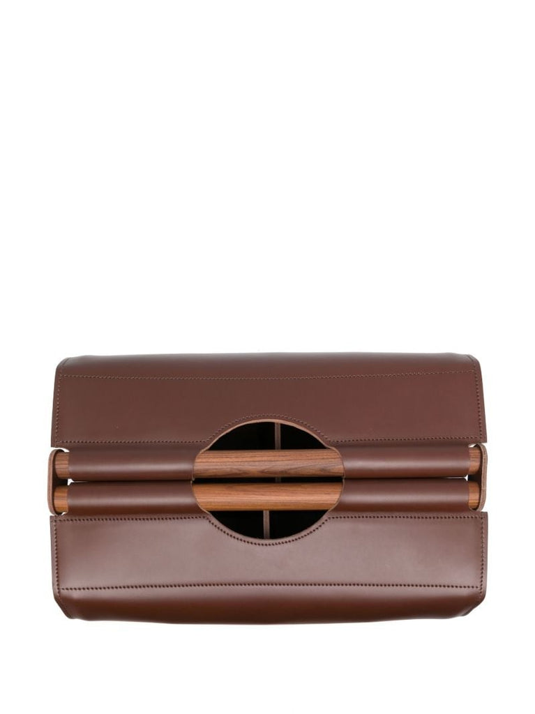 Brown Jota Leather Storage Basket