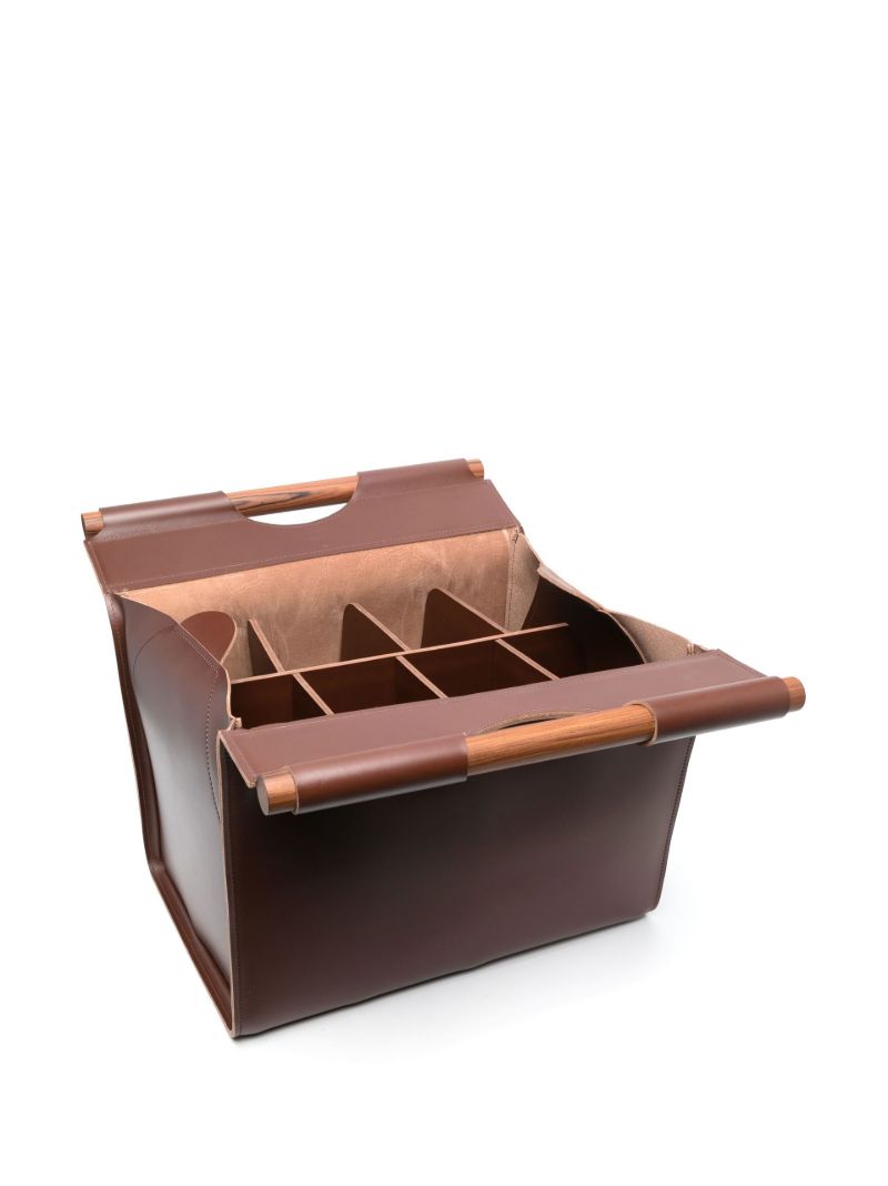 Brown Jota Leather Storage Basket