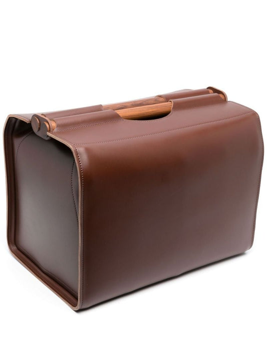 Brown Jota Leather Storage Basket