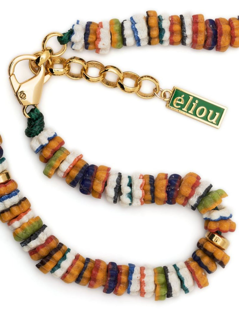 Gold-tone Valencia Beaded Pearl Necklace